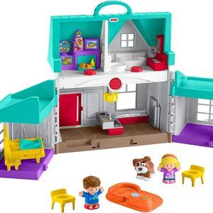 NEW -Fisher-Price Little People Playhouse Big Helpers Home